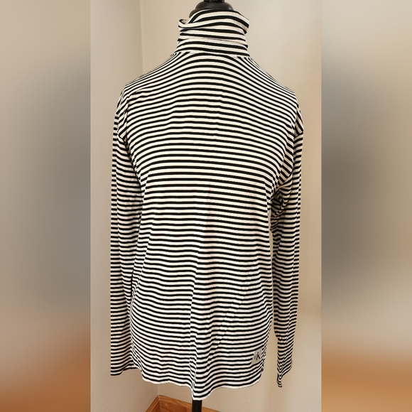 CALVIN KLEIN Men's vintage blk/wht striped turtleneck in L - Picture 12 of 12